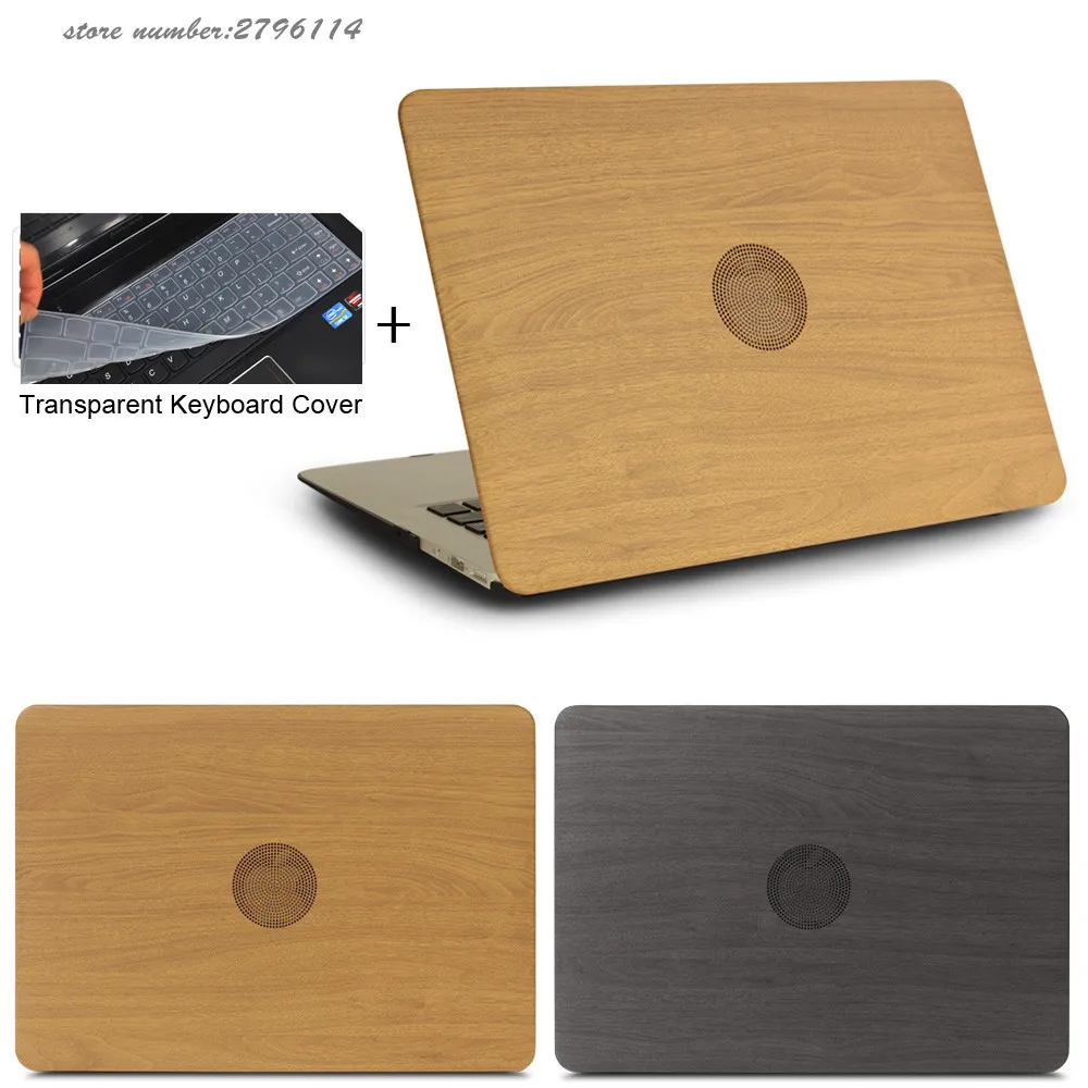 2017 fashion WOOD GRAIN PU Leather Laptop Cases for apple MacBook Air