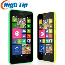 Double sim téléphone remis à neuf d’origine nokia lumia 630 windows phone 8.1 snapdragon 400 quad core 4.5 “écran 3G mobile téléphone