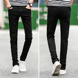 2019 весенние мужские тонкие корейские брюки для ног стрейч повседневные джинсовые брюки 17FY