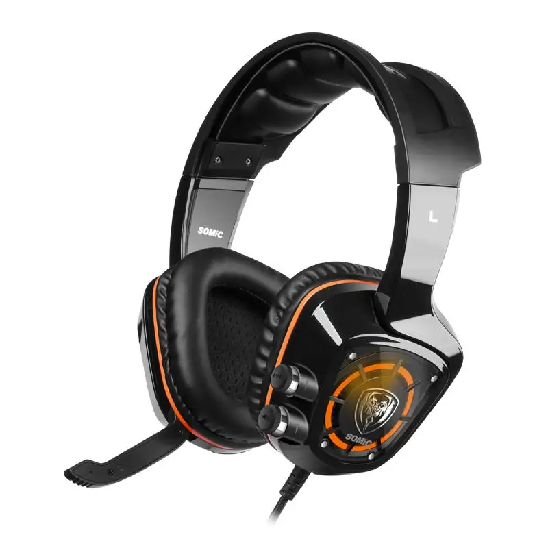 Somic G910 наушников 7 1 Surround Sound Gaming вибрации гарнитура наушники USB с микрофоном PC бас