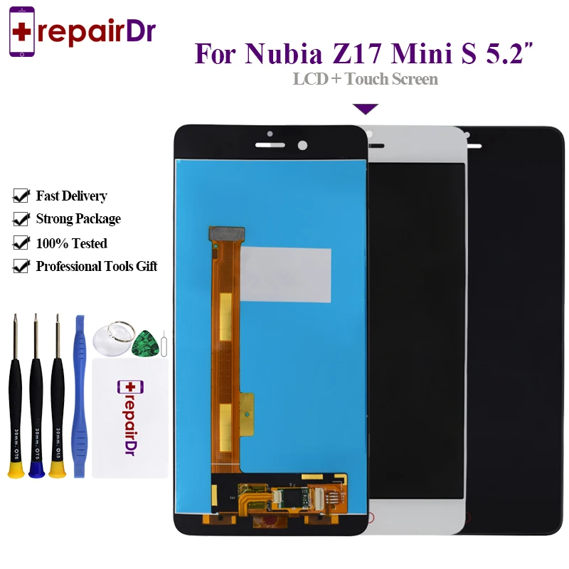 

Original For ZTE Nubia Z17 MiniS NX589J Axisinternational LCD Display Screen+Touch Panel Digitizer 5.2" For Nubia Z17 Mini S Lcd
