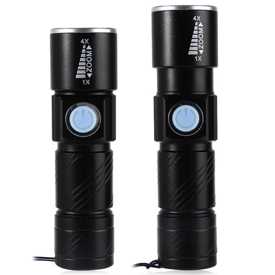 Rechargeable Powerful USB LED Flashlight