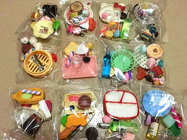 120pcs/lot Re-ment Mini Food Tableware Miniatures Lovely