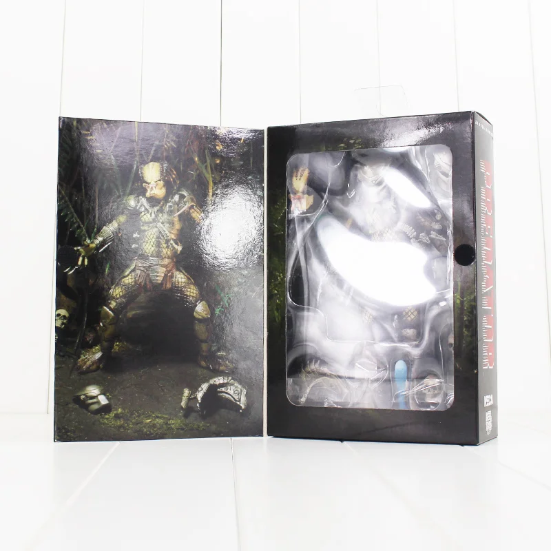 20 см NECA Alien VS. Predaor Jungle Hunter фигурка игрушки Хищник с черепом оружие Коллекционная модель куклы - Цвет: With Box