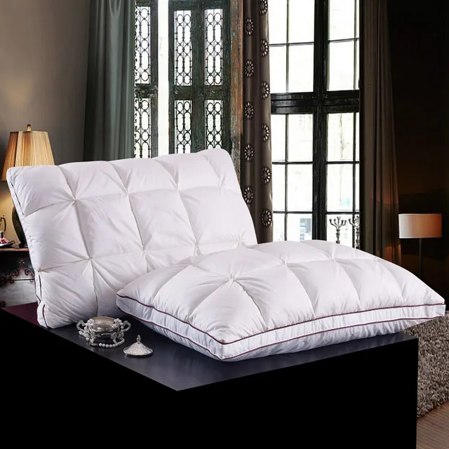 Luxury Natural Comfortable White Goose Down Pillow On Sale Best Quality