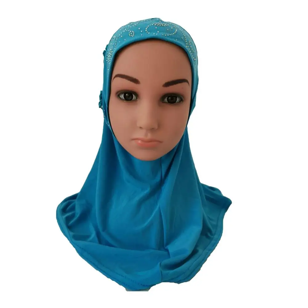 11 цветов мусульманские девушки головной убор труба шарф шапка под хиджаб исламские арабские шапочки под хиджаб Турецкая Мода капот тюрбан выпадение волос Новинка - Цвет: Lake Blue