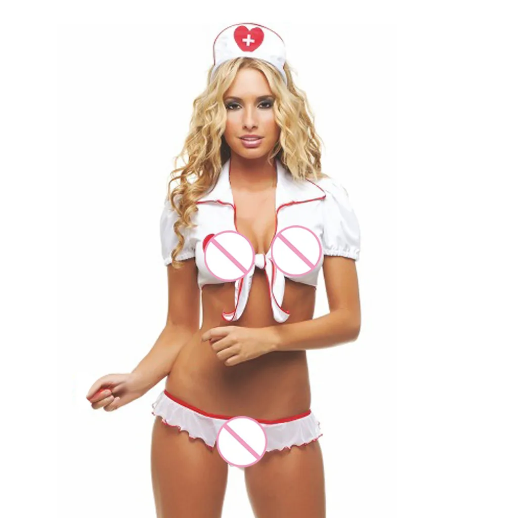 snowshine YL5 Women Sexy Sling Sleepwear Lingerie Temptation Nurse Uniform Underwear free shipping