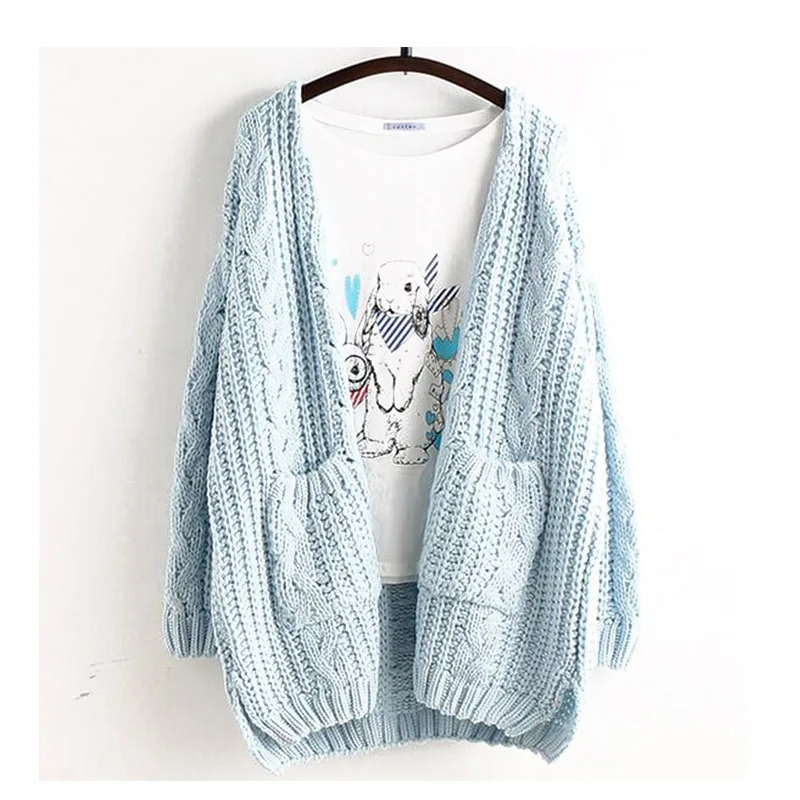 스위트 캐주얼 루즈 카디건