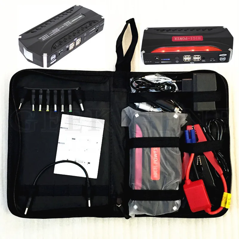 Emergency Car Jump Starter Mini 12V Multi Function 68800mAh 600A Peak Car Battery Starter 4USB Power