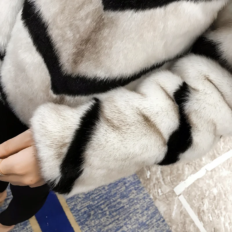 Imitation Peluche Fourrure 2017 Lapin Automne D'hiver Court Manteau Version Veste Paragraphe En De Et Nouvelle Doux Coréenne rRraXIq