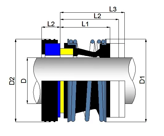 14 мм-MG1-SIC/FKM механическое уплотнение-Eagle Burgmann замена уплотнения