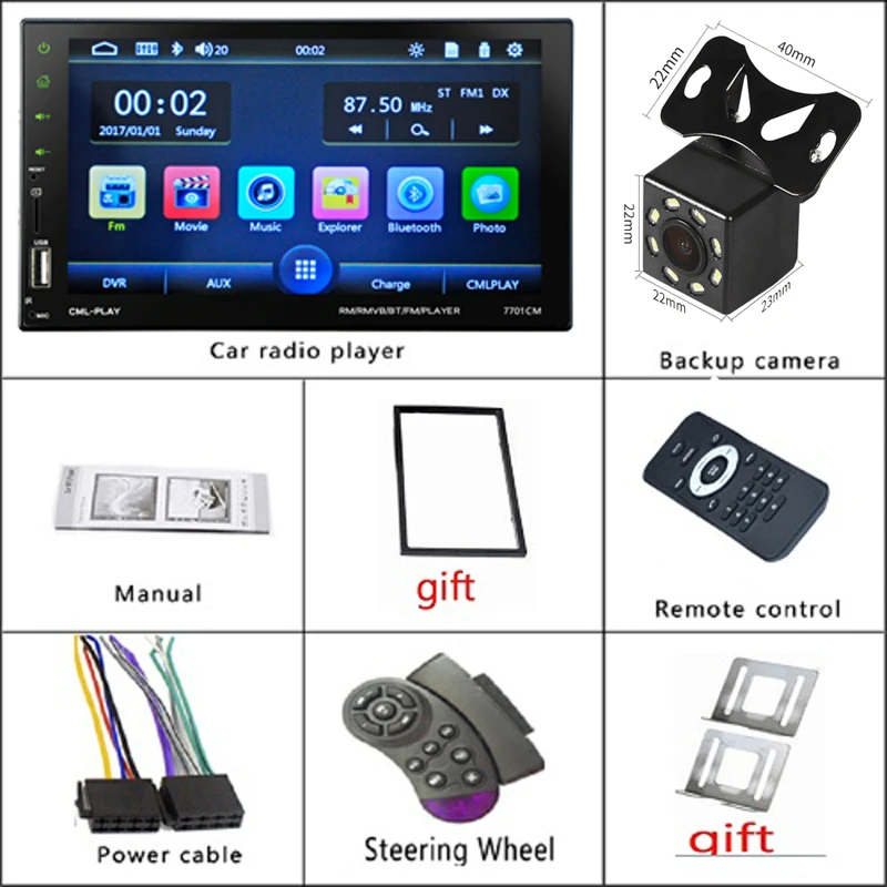 NEW 2 Din Car Radio 7\ NEW 2 Din Car Radio 7\
