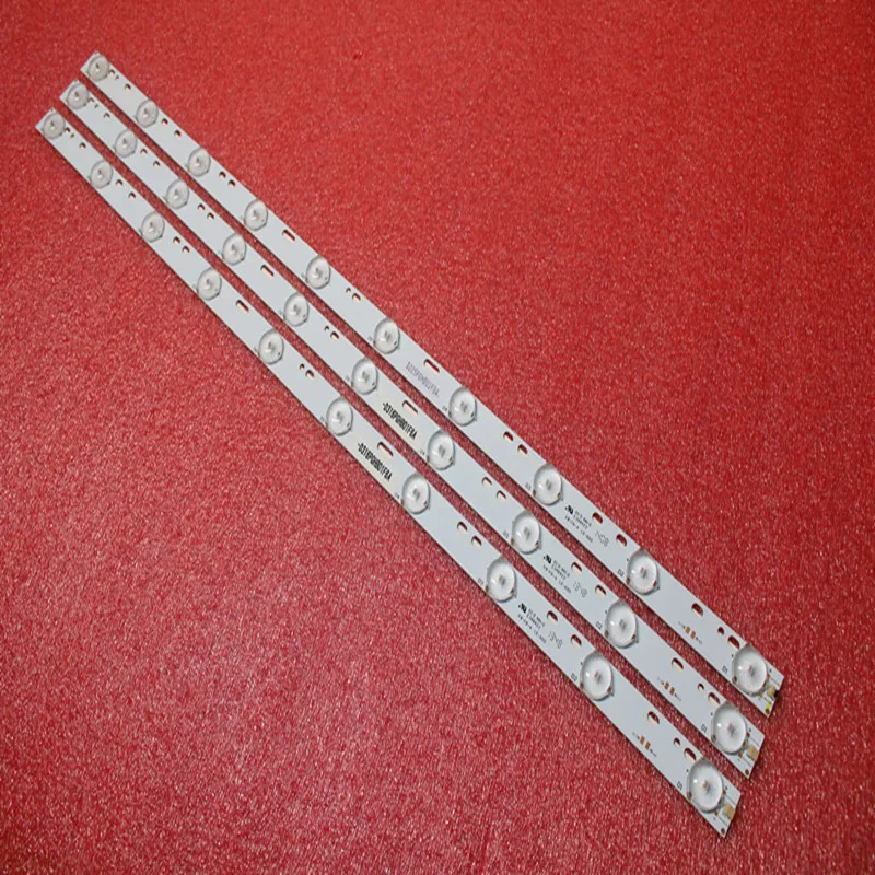 

3pcs 32'' 570mm*17mm 10leds LED Backlight Lamps LED Strips w/ Optical Lens Fliter for TV Monitor Panel 30V New