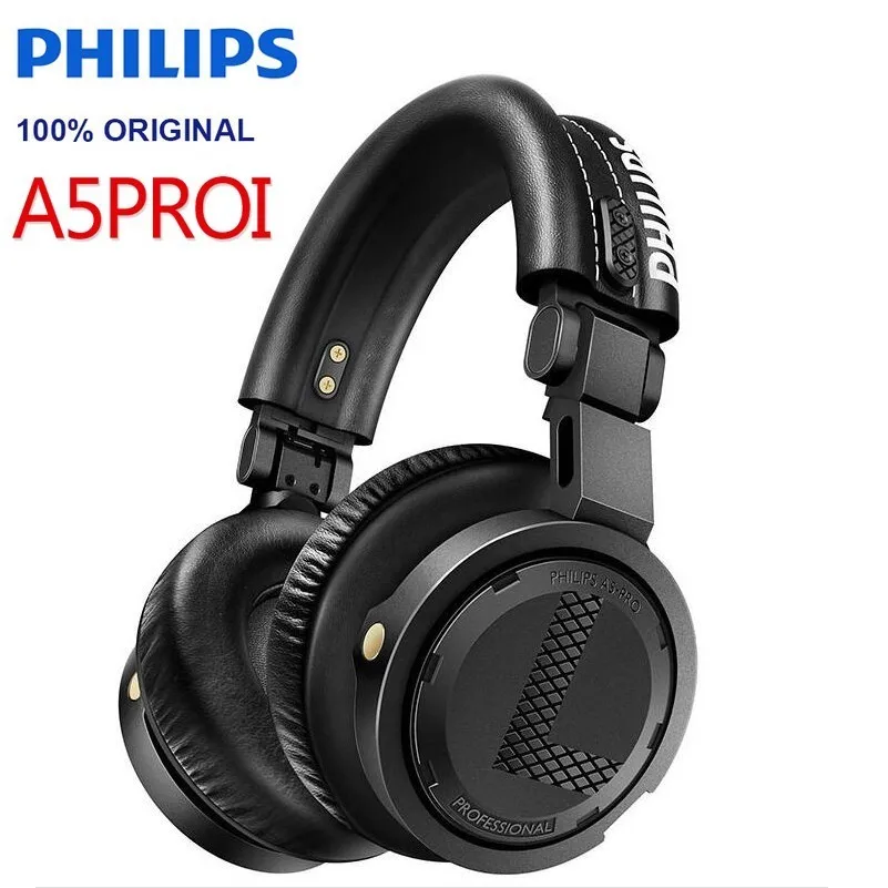 Оригинальные Наушники Philips A5-PROI с головкой, проводные наушники с шумоподавлением, DJ Monitor DBB, музыкальная гарнитура