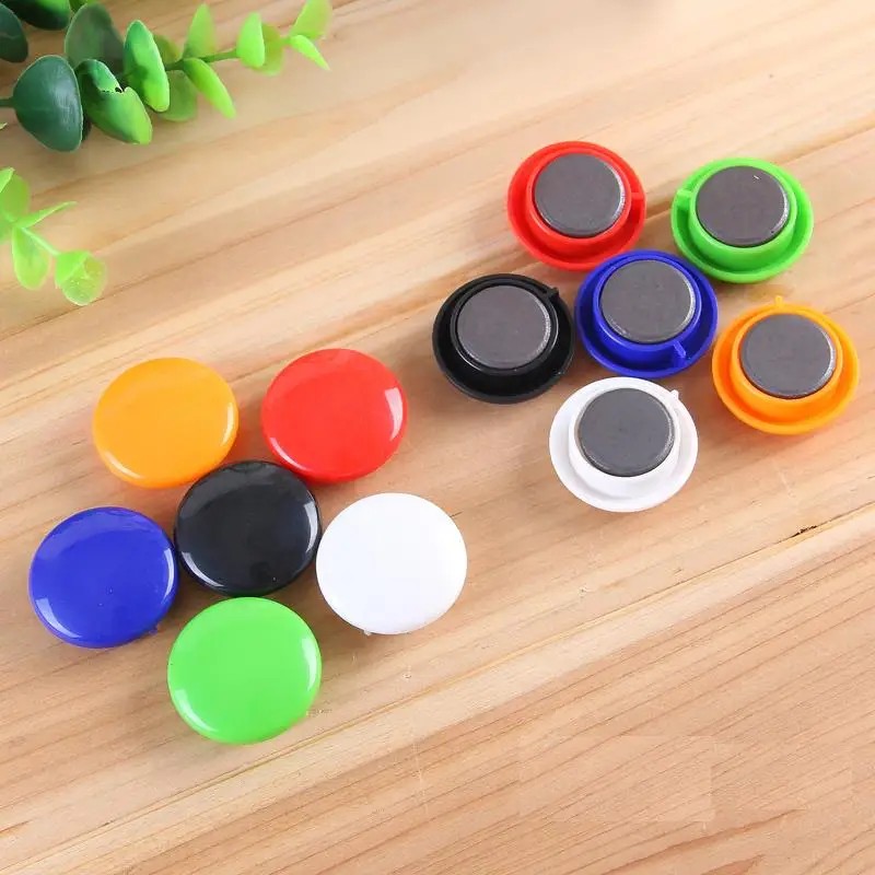 

5 Packs X 6 Pcs Magnetic Button For Whiteboard Diameter 30mm 6 Colors School And Office Deli 7825