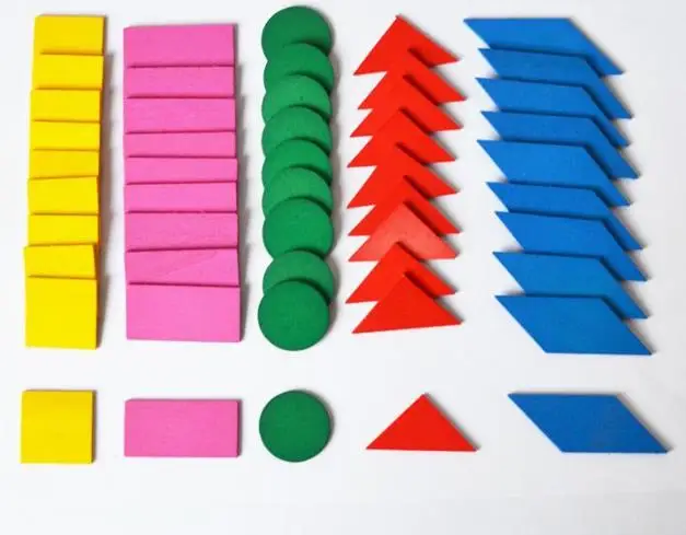 

Student Teaching Aids Know Graphics Wooden Shape 50 Pieces