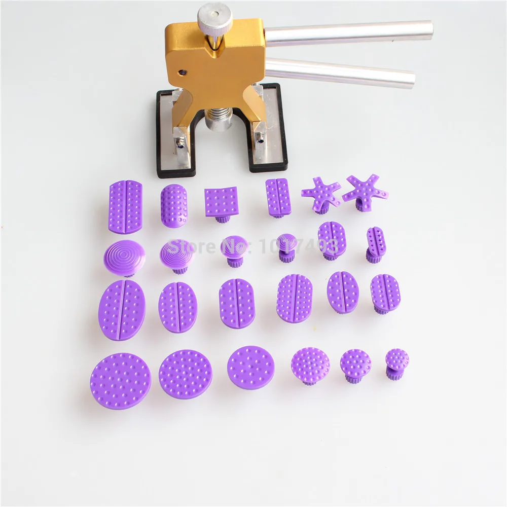 

Car PDR Tools Dent Removal Paintless Dent Repair Tools dent Puller Glue Tabs Hand Tool Set Tool 24x glue tab with Dent hammer
