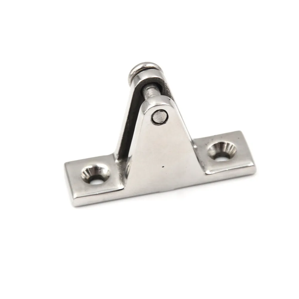 

1PCS Stainless Boat Deck Hinge Bimini Top Fitting 90 Degree Pin Marine Hardware