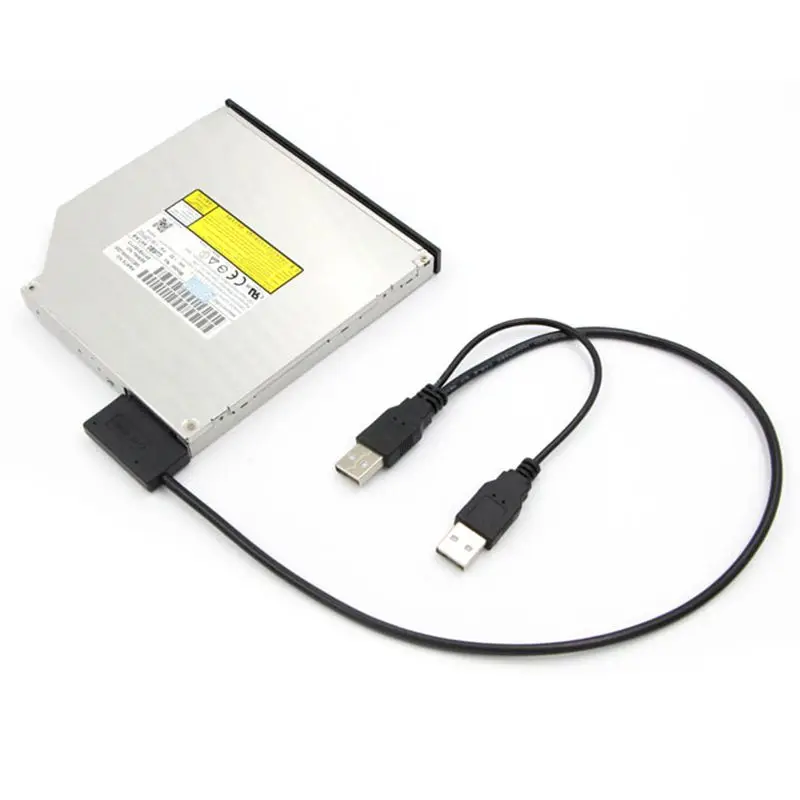 Тонкий кабель SATA USB 2 0 на 7 + 6 внешний блок питания для ноутбука адаптер конвертер с