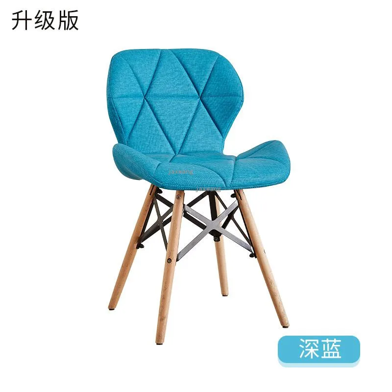 Декоративный современный минималистичный белый стул, креативный офисный стул, домашний компьютерный стул для учебы, спинка для взрослых, скандинавский обеденный стул - Цвет: S