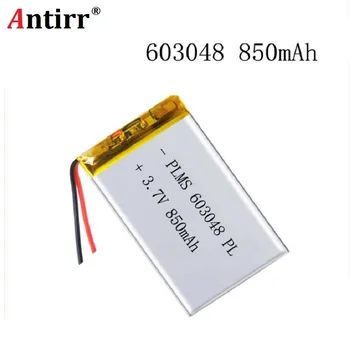 

3.7V MP3 MP4 GPS 603048 603048 polymer lithium battery wireless telephone 850MAH