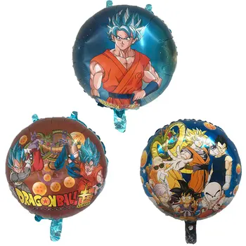 

1PC 18-inch round Dragon Ball Story Goku balloon Helium balloon birthday party decorations kids toy Supplies