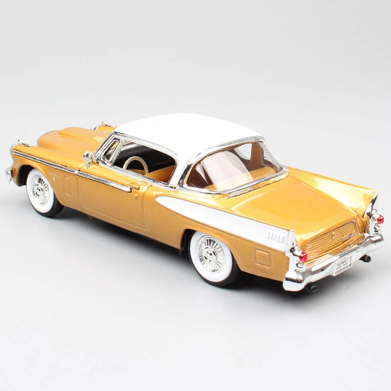 1:43 Масштаб маленькие дети роскошные 1958 Studebaker Golden Hawk V8 винтажные купе автомобили из литого металла модели автомобилей старые миниатюры игрушки