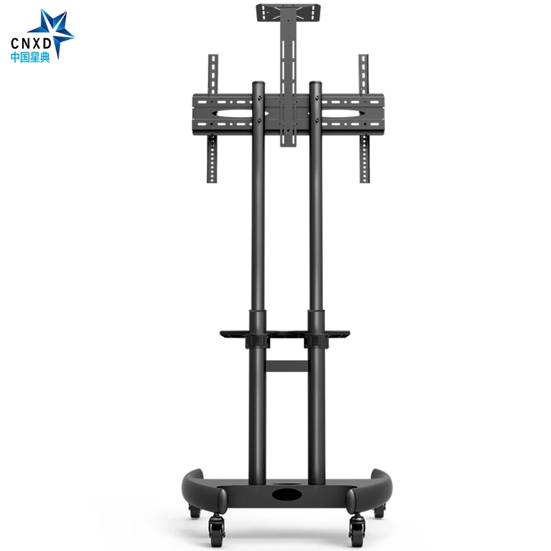 مرنة التلفزيون عربات fashional التلفزيون الطابق يقف المحمول التلفزيون جبل دعوى لحجم 32-65 بوصة led lcd بلازما tv