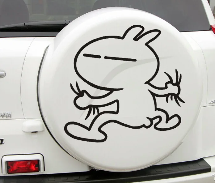 

D-92 Side Cartoon Stickers Funny Reflective Stickers Affixed Climbing Spare Tire Cheap Car Stickers Funny Rabbit Sharansky