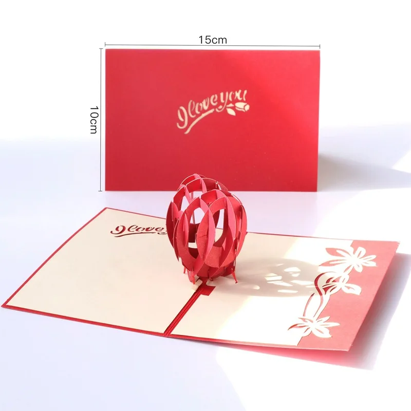  Handmade Birthday Greeting Card 3D Invitation Card for Birthday Wedding Party WXV Sale - 33003357758