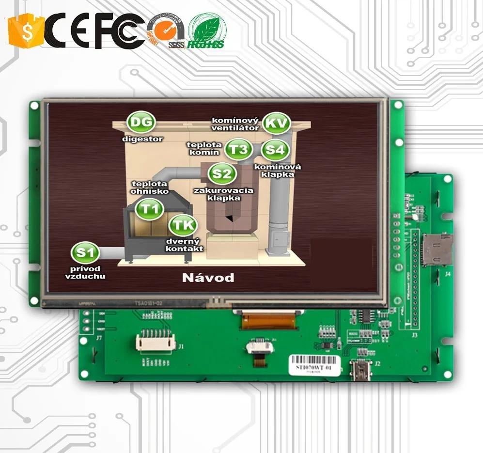 

4.3 Inch Touch Screen LCD Display Module With Wide Opration Temperature