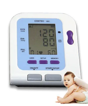 

Digital Arm Infant Blood Pressure Monitor 08C + 6-11cm Cuff ,Heart Beat Meter, Sphygmomanometer BP Monitor for Baby