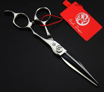 

TOPPEST 6 inch INCH Silvery Hairdressing Scissors With Bag Japan 440C 62HRC Home &amp Salon Dogs Cats Pet Cutting Shears Hair Sc