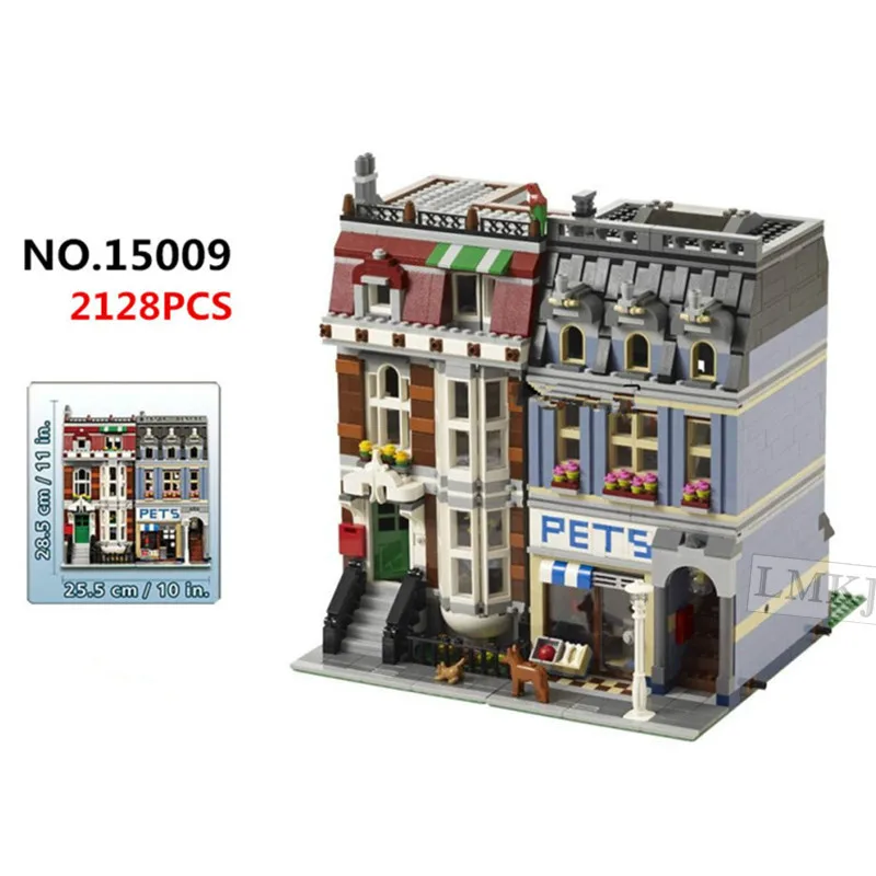 

Lepin City Street Creator Pet Shop Model Building Blocks Bricks Toys for Children Compatible with Legoingly 10218 Birthday Gifts