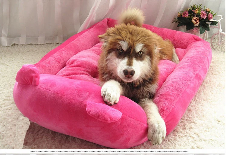 Dog bed Removable And Washable Teddy Cartoon Pet Nest Pet Ssupplies Large dog Golden Dog Bed Mat Pet Accessories