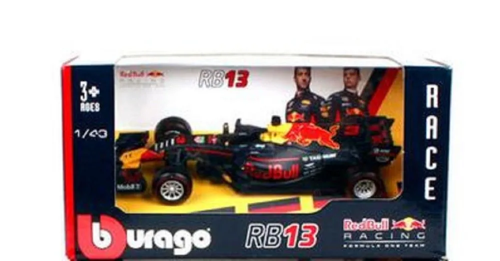 BBURAGO 1:43 INFINITI Red Bull RB13 модель автомобиля Даниэль Риккардо #3|Наземный транспорт| |