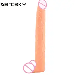 Zerosky 39.5 см длинные фаллоимитатор лошадь большой дилдо Реалистичные пениса огромный член Секс-игрушки для женщины, Эротические товары секс
