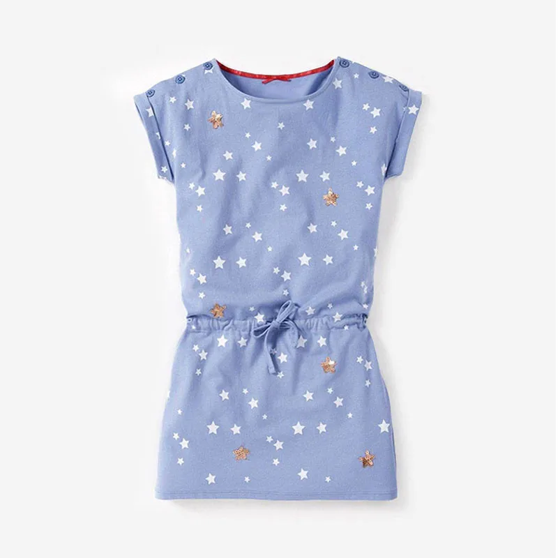 

Princess Girl Dress Kids Dresses for Girls O-neck Mini Cotton Dresses Fashion Baby Clothes
