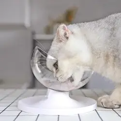 Новый Противоскользящий миска для кошек для собак миска для домашних животных округлые разделительные кошки Еда диспенсер для воды миска