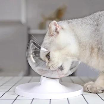 

New Anti-Slip Cats Bowl For Dogs Pet Dish Rounded Separable Cat Food Water Dispenser Cats Bowls Feeders