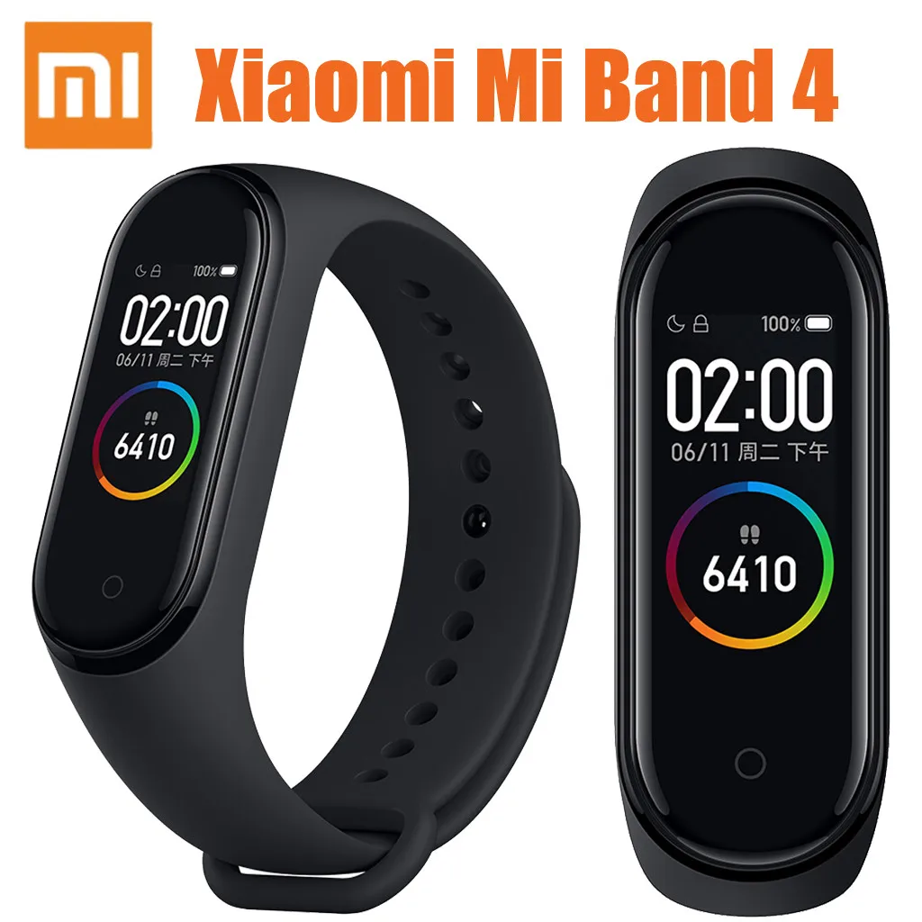 Умные часы Xiaomi Mi Band 4 Amoled цветной экран браслет Bt5.0 фитнес-трекер умные часы беспроводные устройства