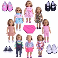 Лучшая кукла для продажи одежды платье нижнее белье обувь для 18 дюймов американская кукла и 43 см кукла для нашего поколения Девичья игрушка