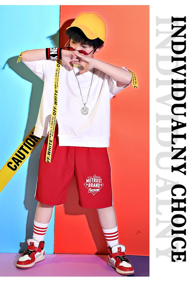 Boy Suit Детский модный костюм, Детский костюм в стиле хип-хоп, костюм для хип-шоу для мальчиков, модная одежда для девочек, комплект для девочек, детская одежда - Цвет: Boy Suit