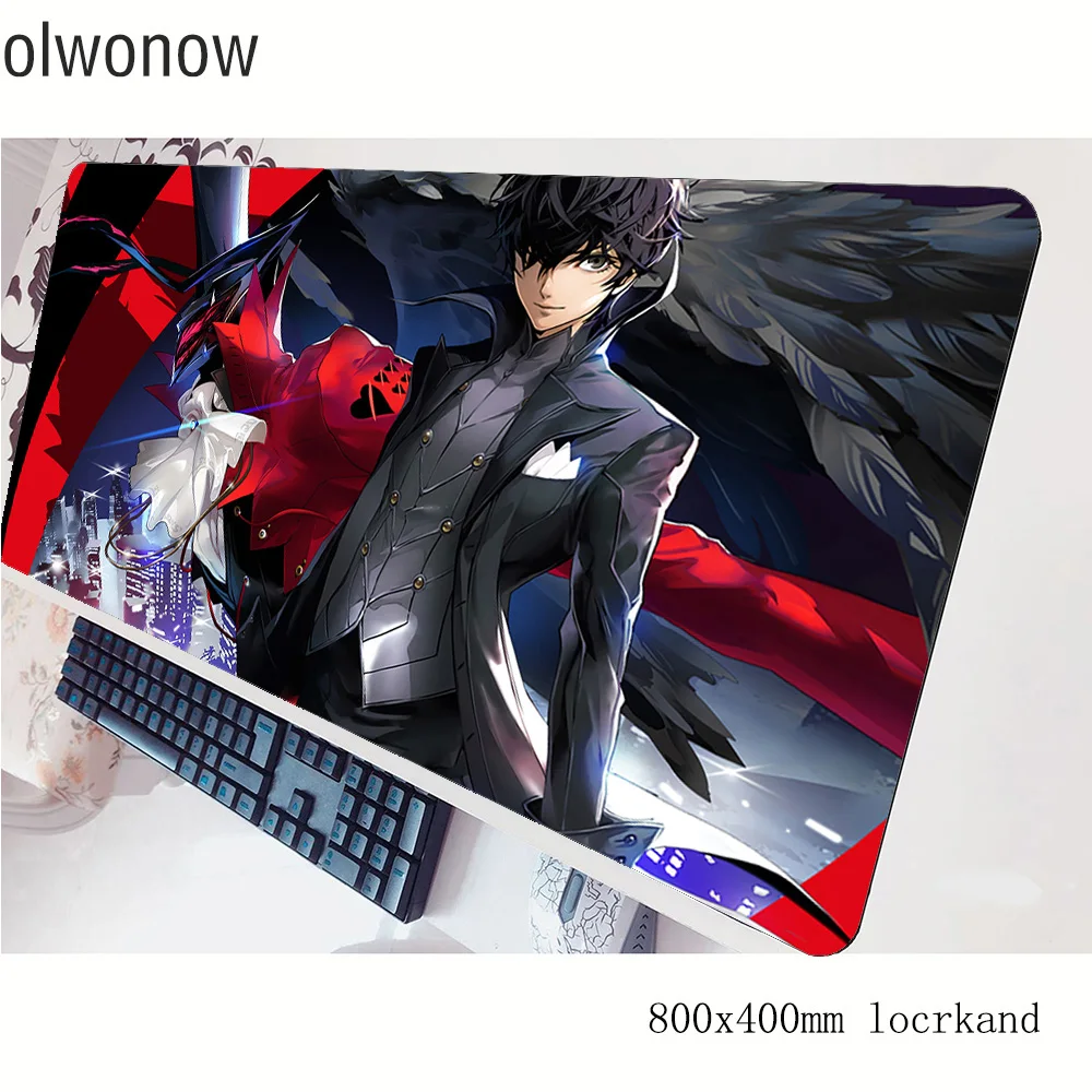 Коврик для мыши persona 5 геймер 80x40 см игровой коврик с закругленными краями notbook