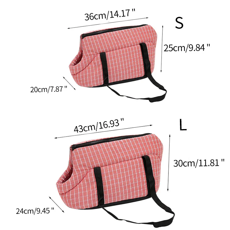 Переноска для собак, кошек, сумки для переноски, сумки для собак, дышащие, для путешествий, для щенков, для переноски, клетчатые сумки на плечо