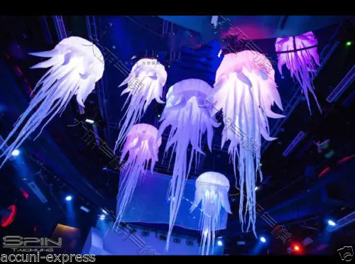 2.5m Hot Sell Glow Inflatable Medusa Jellyfish Balloon with Led Light