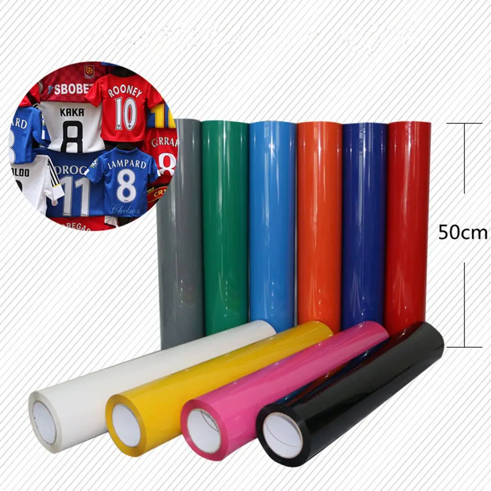 20''x12'' PVC Heat Transfer Vinyl Iron on Vinyl Transfer Vinyl 50cm x 30cm Heat Press Film On