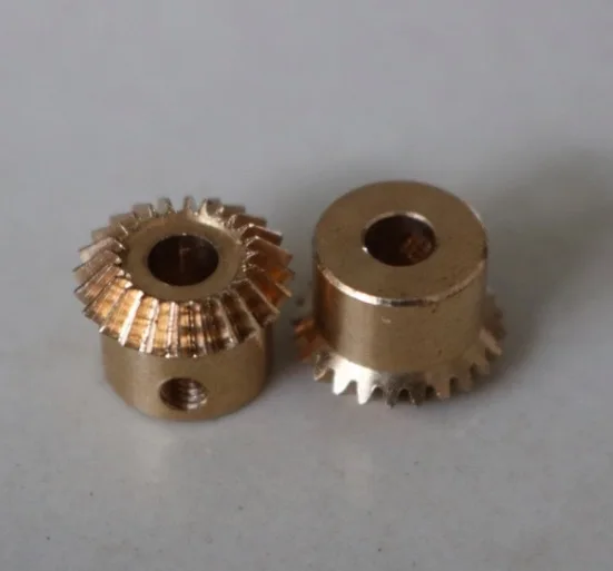 Fevas 2Pieces/Lot Inner Hole:3mm 0.5M-18T Copper Bevel Gear Small Mini Module Gear Fevas 2Pieces/Lot Inner Hole:3mm 0.5M-18T Copper Bevel Gear Small Mini Module Gear