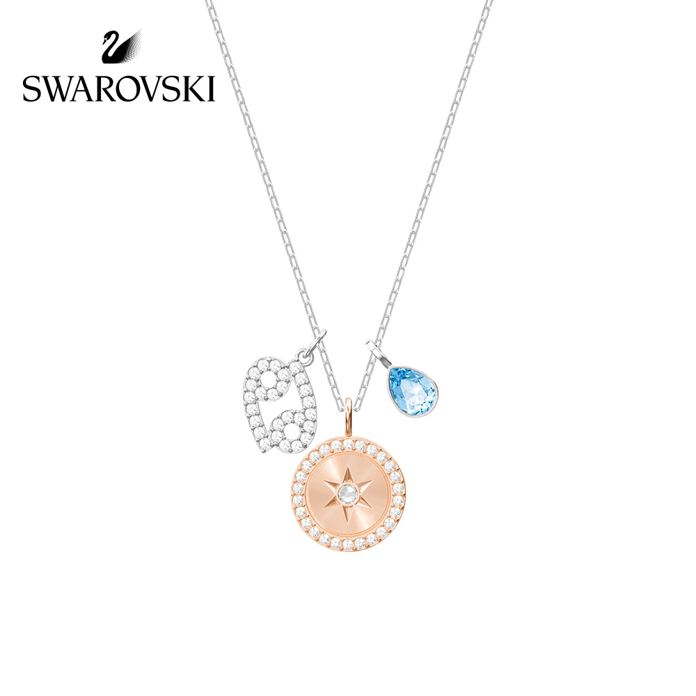 

Genuine Swarovski Zodiac Cancer Constellation Pendant Necklaces Womens Choker Necklace Crystal Necklace Fine Jewelry5349215