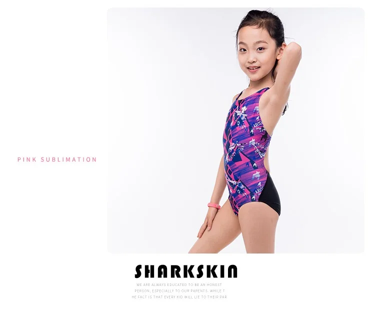 HXBY гоночный тренировочный детский купальный костюм для девочек купальный костюм детский цельный купальник для девочек Купальники для плавания костюм